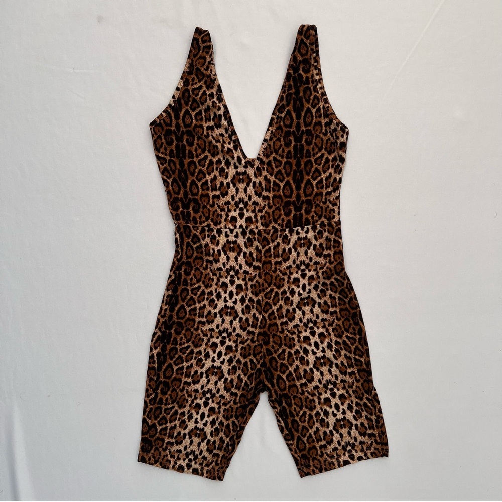 SHEIN leopard romper .